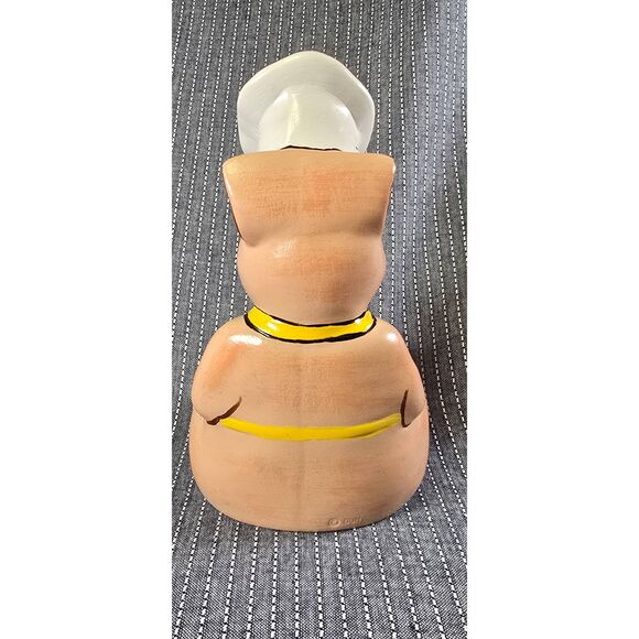 Vintage Duncan Enterprises 1978 Ceramic Chef Pig Sitting Statue Figurine - Picture 6 of 9